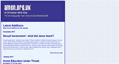 Desktop Screenshot of amen.org.uk