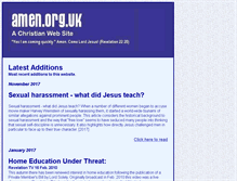 Tablet Screenshot of amen.org.uk